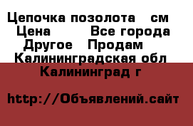 Цепочка позолота 50см › Цена ­ 50 - Все города Другое » Продам   . Калининградская обл.,Калининград г.